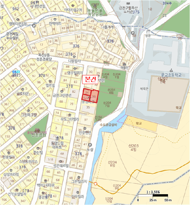 서울특별시 금천구 독산동 378-33 문정파크 제2동 제203호 외 2필지 도시형생활주택 경매 사진 11