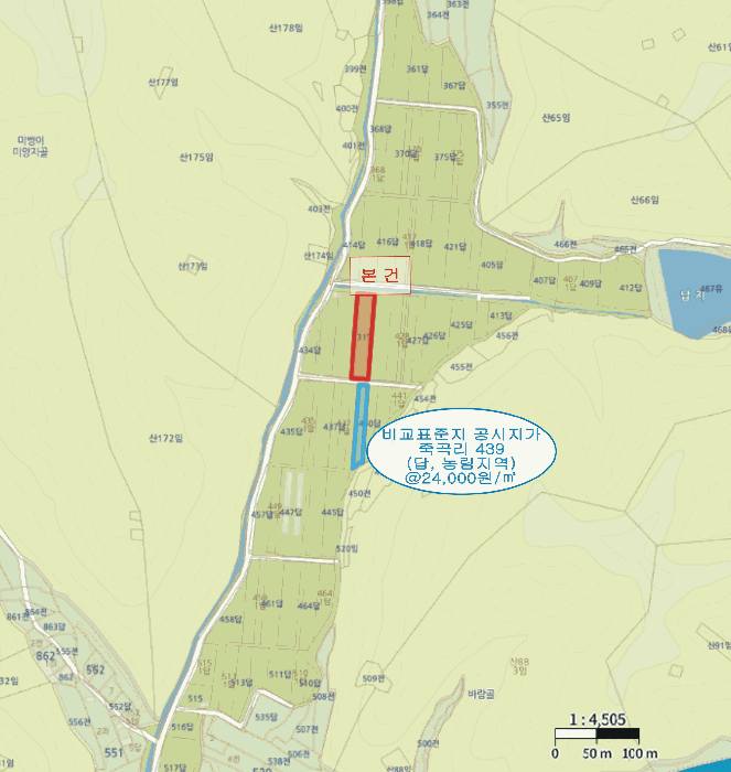 경상북도 영천시 화남면 죽곡리 431 답 경매 사진 19