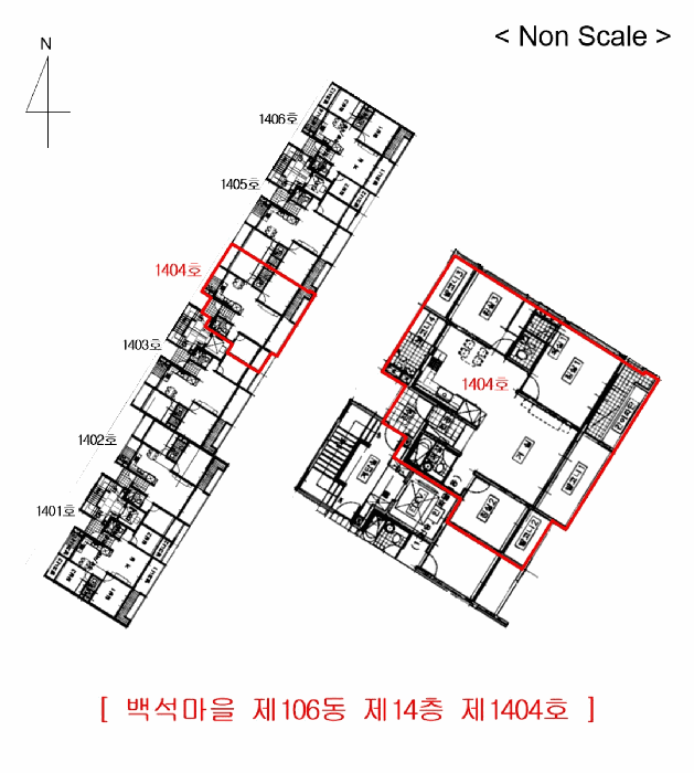 경기도 김포시 통진읍 도사리 972 백석마을 106동 14층1404호 아파트 경매 사진 15