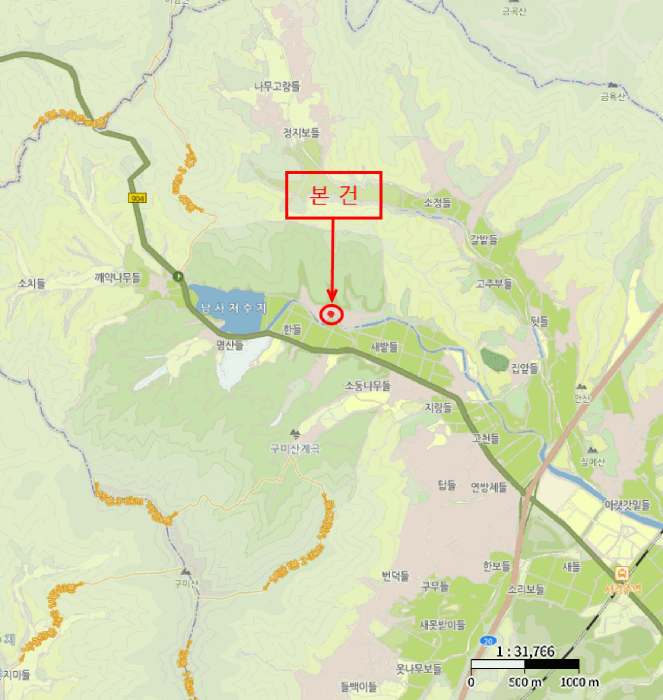 경상북도 경주시 현곡면 가정리 323 대지 경매 사진 11