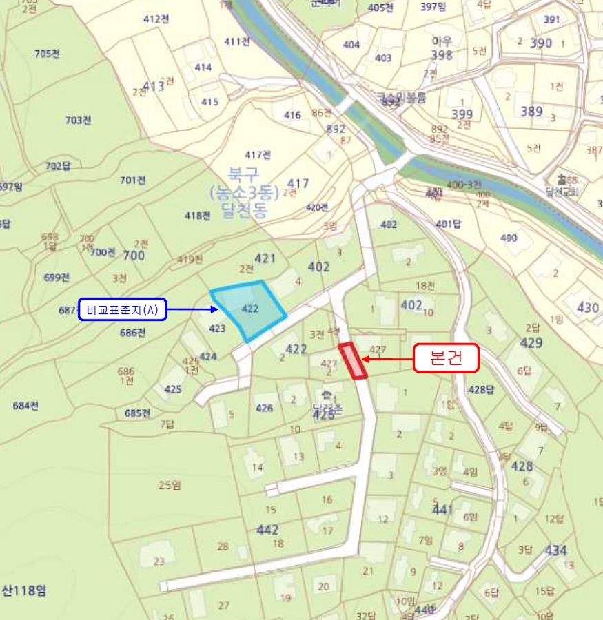 울산광역시 북구 달천동 427-3 도로 경매 사진 11