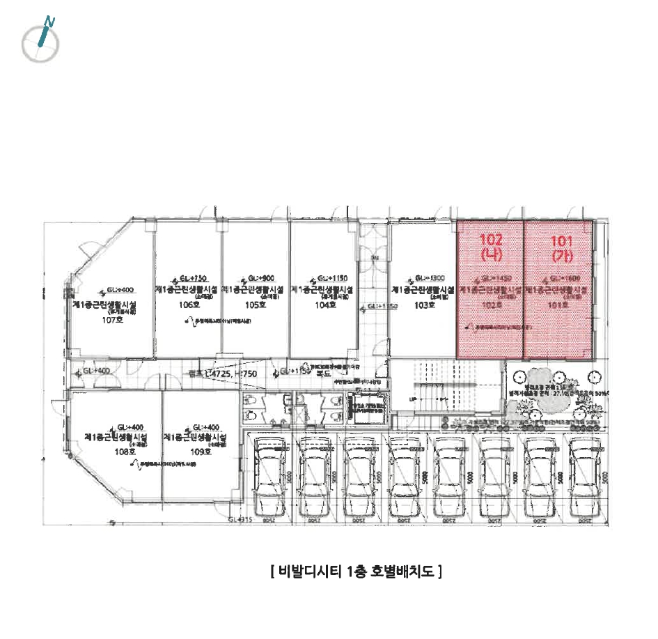울산광역시 북구 화봉동 1501-1 비발디시티 1층101호 근린상가 경매 사진 10