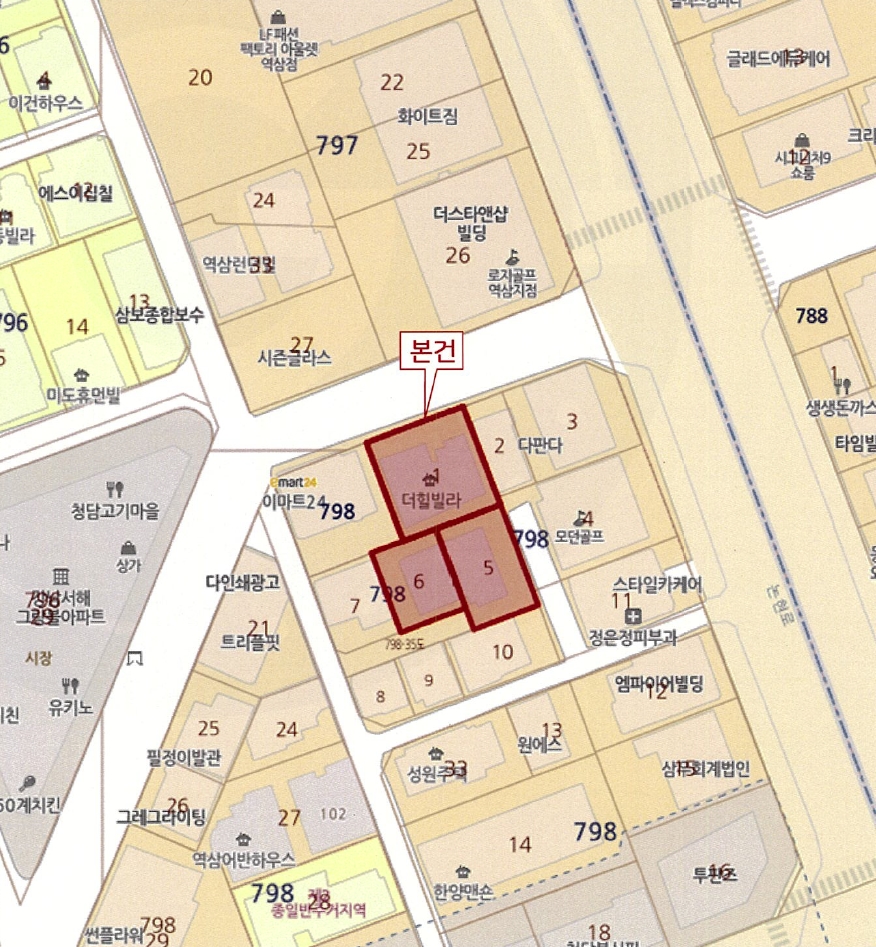 서울특별시 강남구 역삼동 798-1 더힐 비동 5층501호 외 2필지 도시형생활주택 경매 사진 9