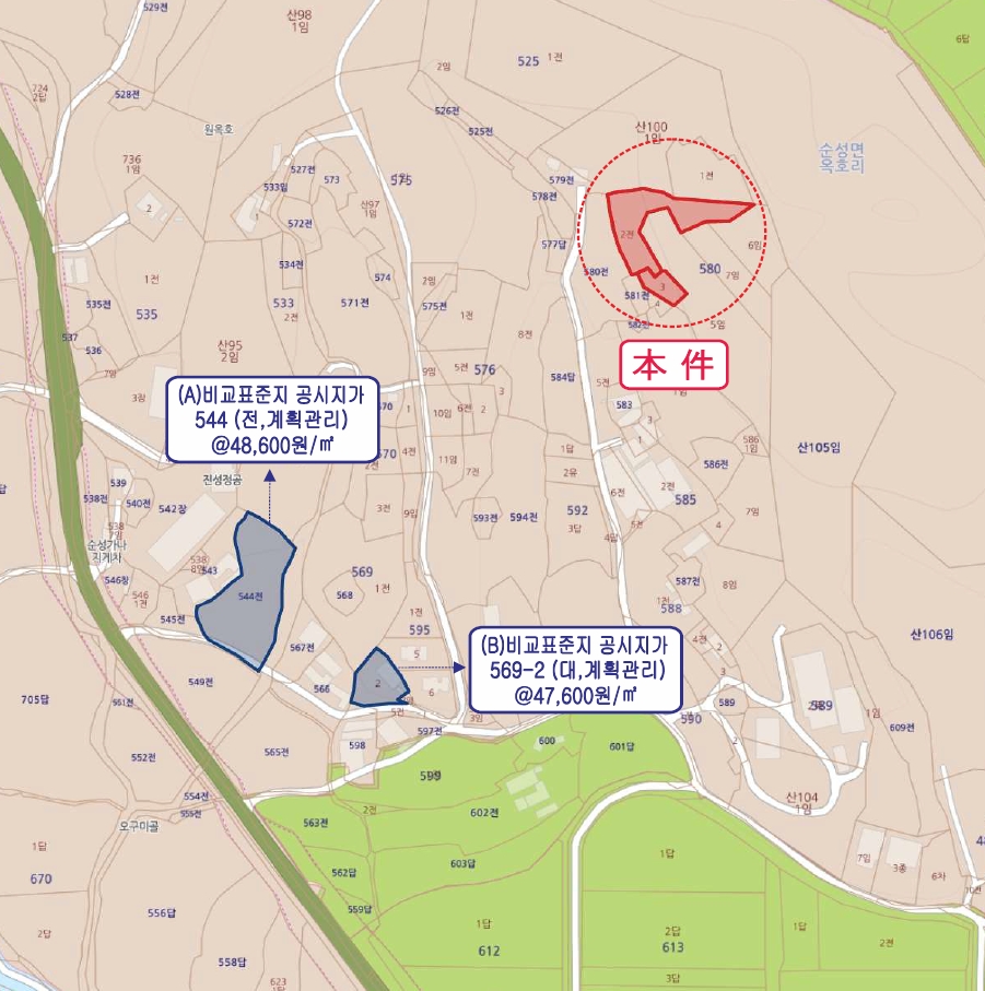 충청남도 당진시 순성면 옥호리 580-2 외 1필지 전 경매 사진 16