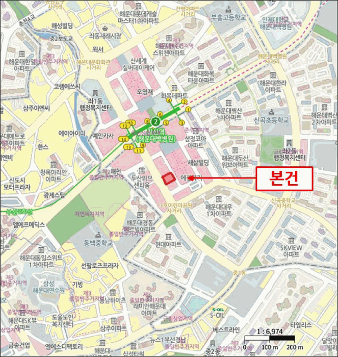 부산광역시 해운대구 좌동 1477-1 더퍼스트 4층402호 오피스텔 경매 사진 22