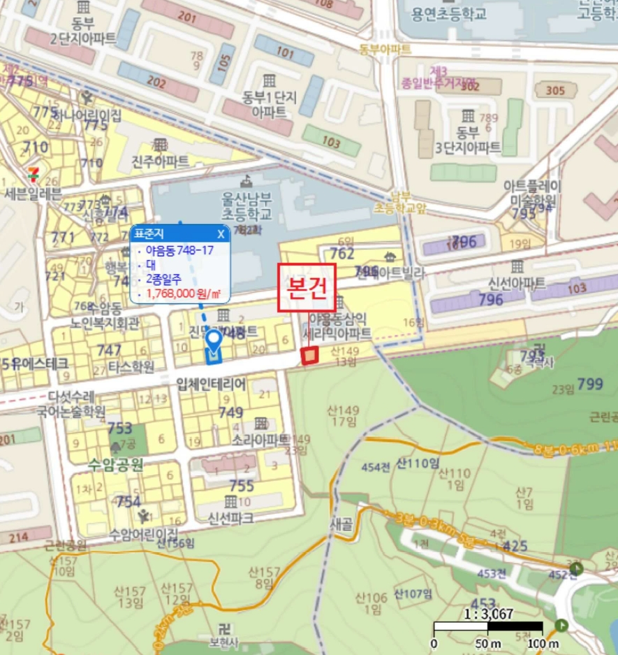 울산광역시 남구 야음동 산149-16 임야 경매 사진 17