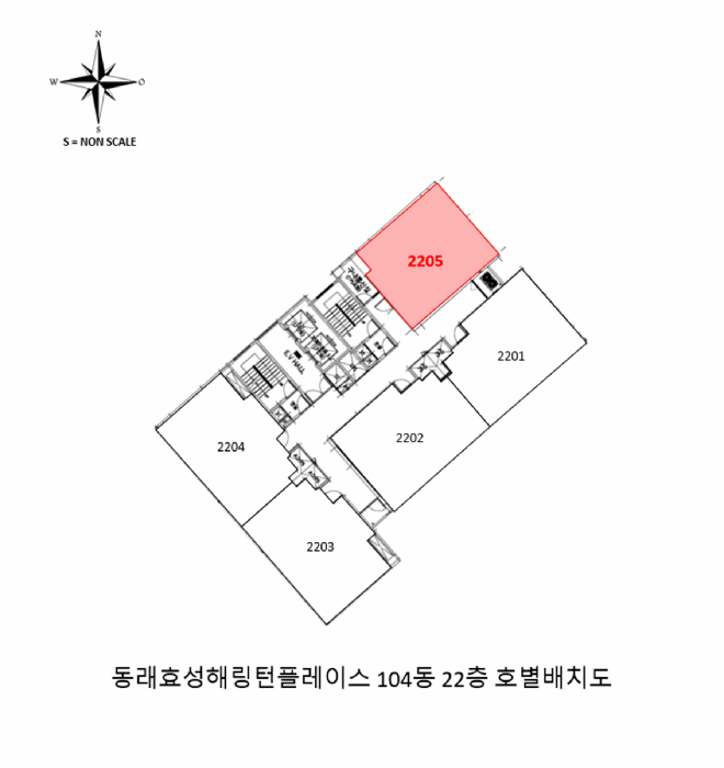 부산광역시 동래구 온천동 1838 동래효성해링턴플레이스 104동 22층2205호 오피스텔 경매 사진 18