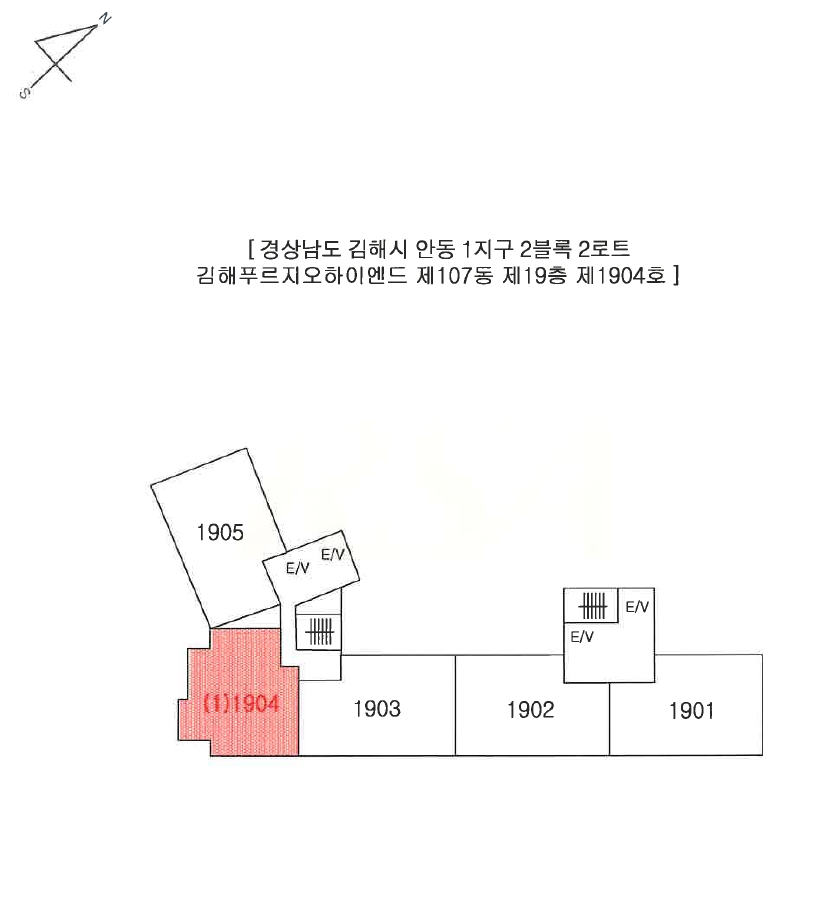 경남 김해시 안동 1지구2블록2로트, 김해푸르지오하이엔드 107동 19층1904호 아파트 경매 사진 7