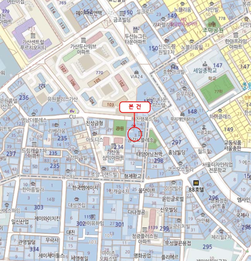 서울 금천구 가산동 234-2, 제101동 제9층 제901호 (가산동, 금강노블레스) 외 1필지 오피스텔(주거) 경매 사진 10