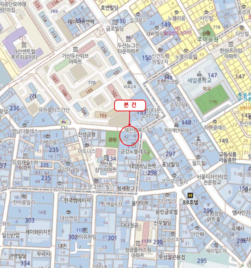 서울 금천구 가산동 234-41, 제2층 제204호 (가산동, 가산더블레스) 외 1필지 오피스텔(주거) 경매 사진 11