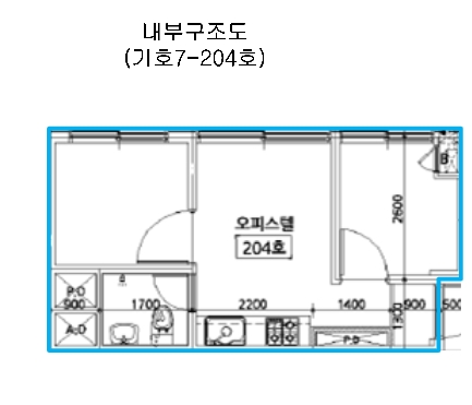 서울 금천구 가산동 234-41, 제2층 제204호 (가산동, 가산더블레스) 외 1필지 오피스텔(주거) 경매 사진 10