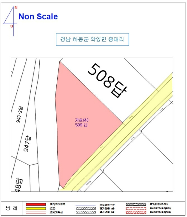 경상남도 하동군 악양면 중대리 509 답 경매 사진 30