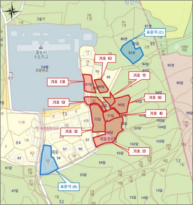 전라남도 영광군 홍농읍 성산리 72 답 경매 사진 13