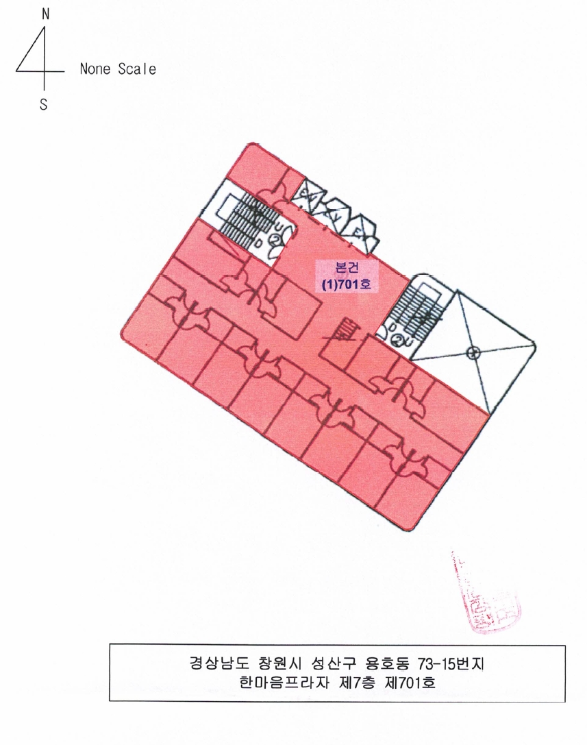 경상남도 창원시 성산구 용호동 73-15 한마음프라자 7층701호 근린상가 경매 사진 65