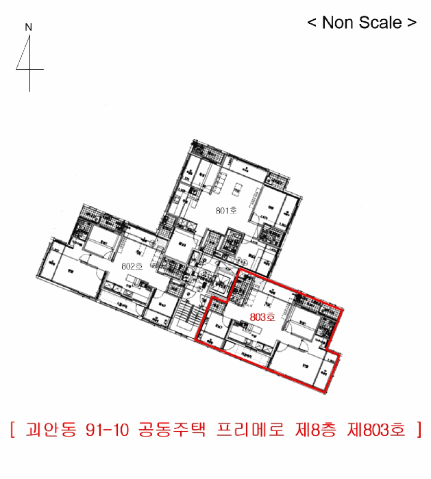 경기도 부천시 소사구 괴안동 91-10 공동주택 프리메로 8층803호 아파트 경매 사진 7