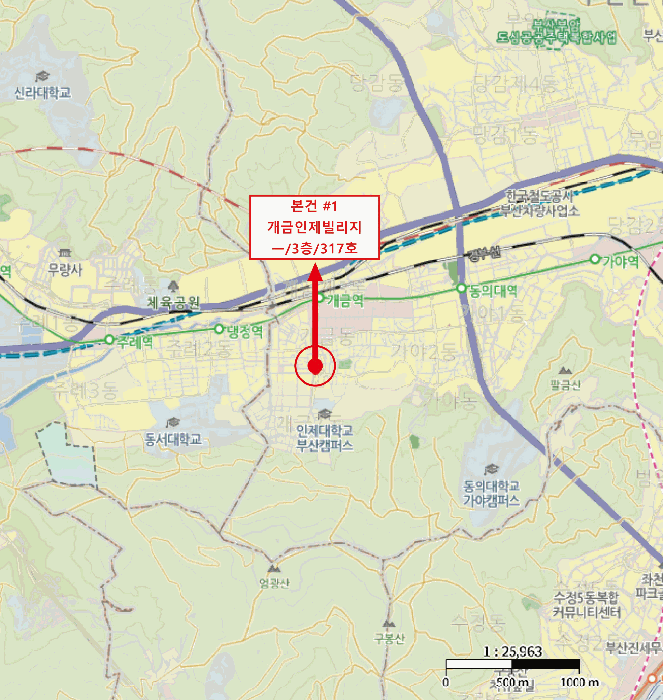 부산광역시 부산진구 개금동 527-220 개금인제빌리지 3층317호 외 4필지 오피스텔(주거) 경매 사진 8