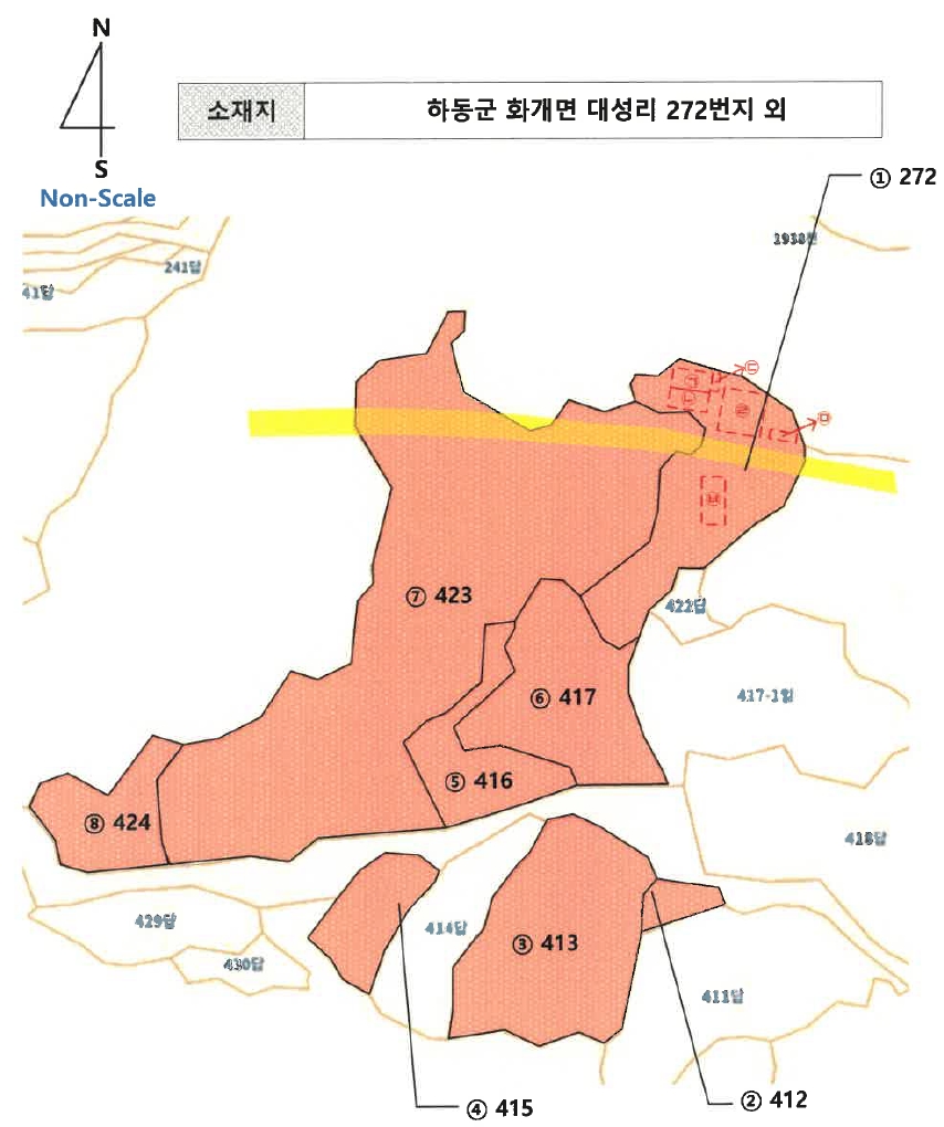 경상남도 하동군 화개면 대성리 272 외 7필지 답 경매 사진 41