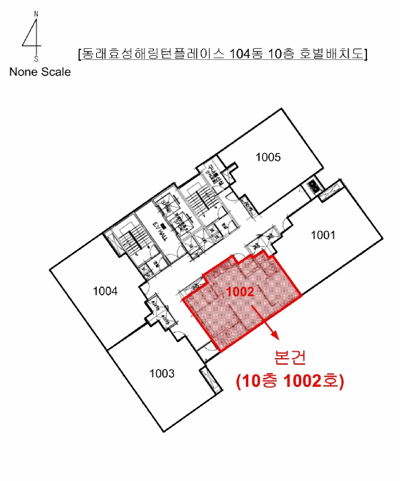 부산광역시 동래구 온천동 1838 동래효성해링턴플레이스 104동 10층1002호 오피스텔(주거) 경매 사진 11