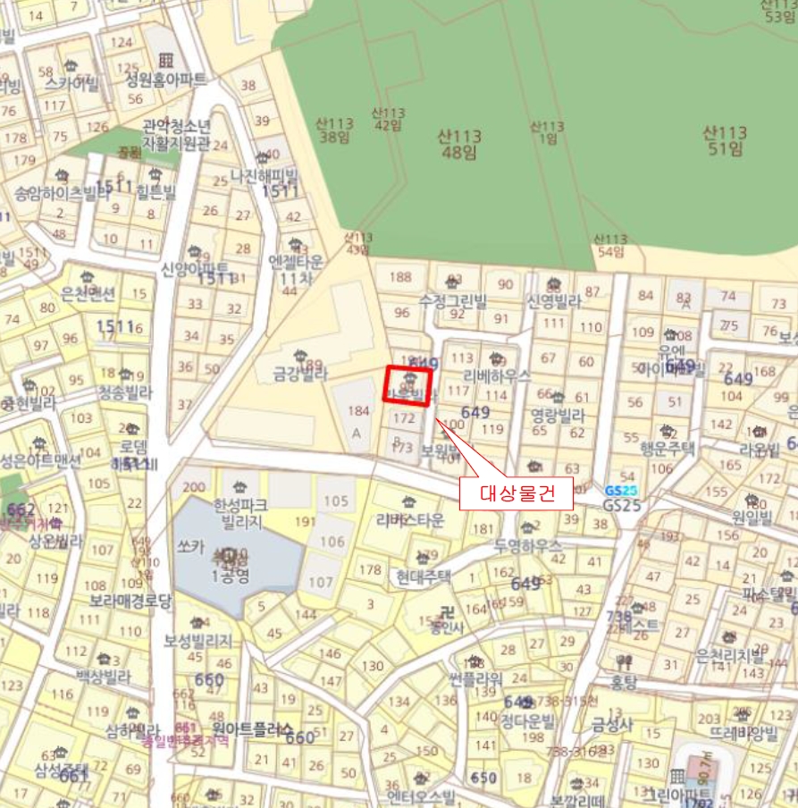 서울특별시 관악구 봉천동 649-98 라움 5층503호 외 1필지 다세대주택 경매 사진 11