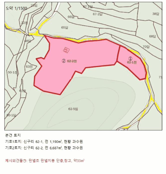 충청북도 단양군 대강면 신구리 62-1 외 1필지 전 경매 사진 33