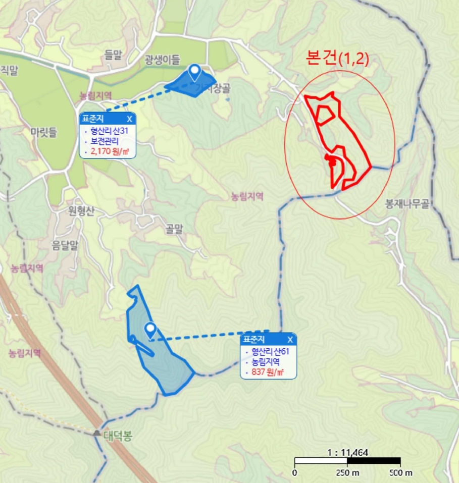 충청남도 청양군 대치면 형산리 15-1 임야 경매 사진 6