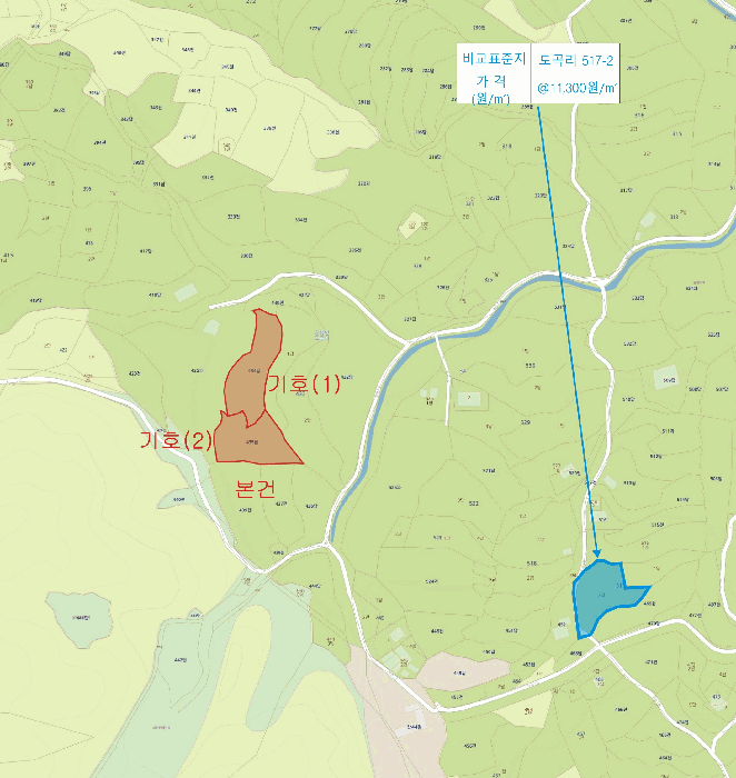 경상북도 상주시 공성면 도곡리 434 외 1필지 답 경매 사진 12