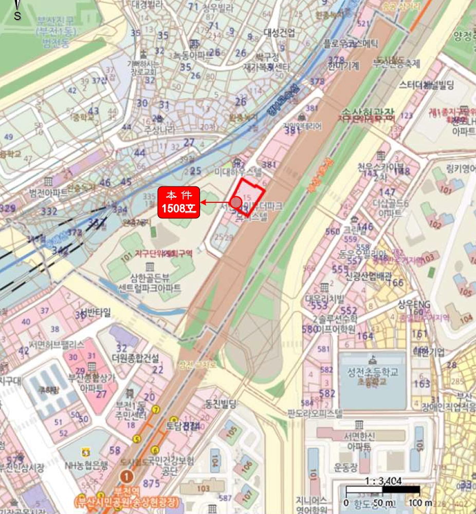 부산광역시 부산진구 범전동 383-15 하이뷰 더파크 15층1508호 오피스텔 경매 사진 13