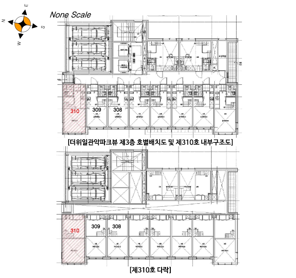 서울특별시 관악구 신림동 1568-5 더위일관악파크뷰 3층310호 외 1필지 오피스텔(주거) 경매 사진 10
