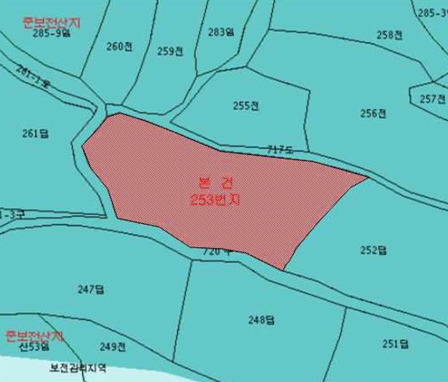 강원특별자치도 고성군 현내면 죽정리 253 답 경매 사진 18