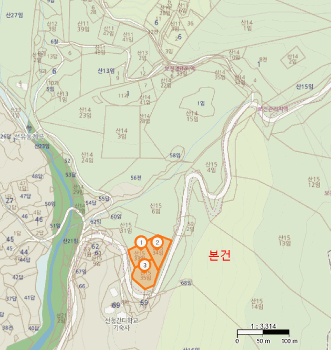 경상남도 산청군 신안면 외송리 산15-33 외 2필지 임야 경매 사진 19