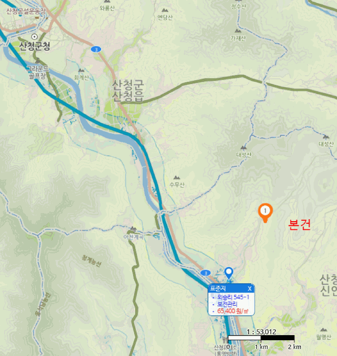 경상남도 산청군 신안면 외송리 산15-33 외 2필지 임야 경매 사진 20