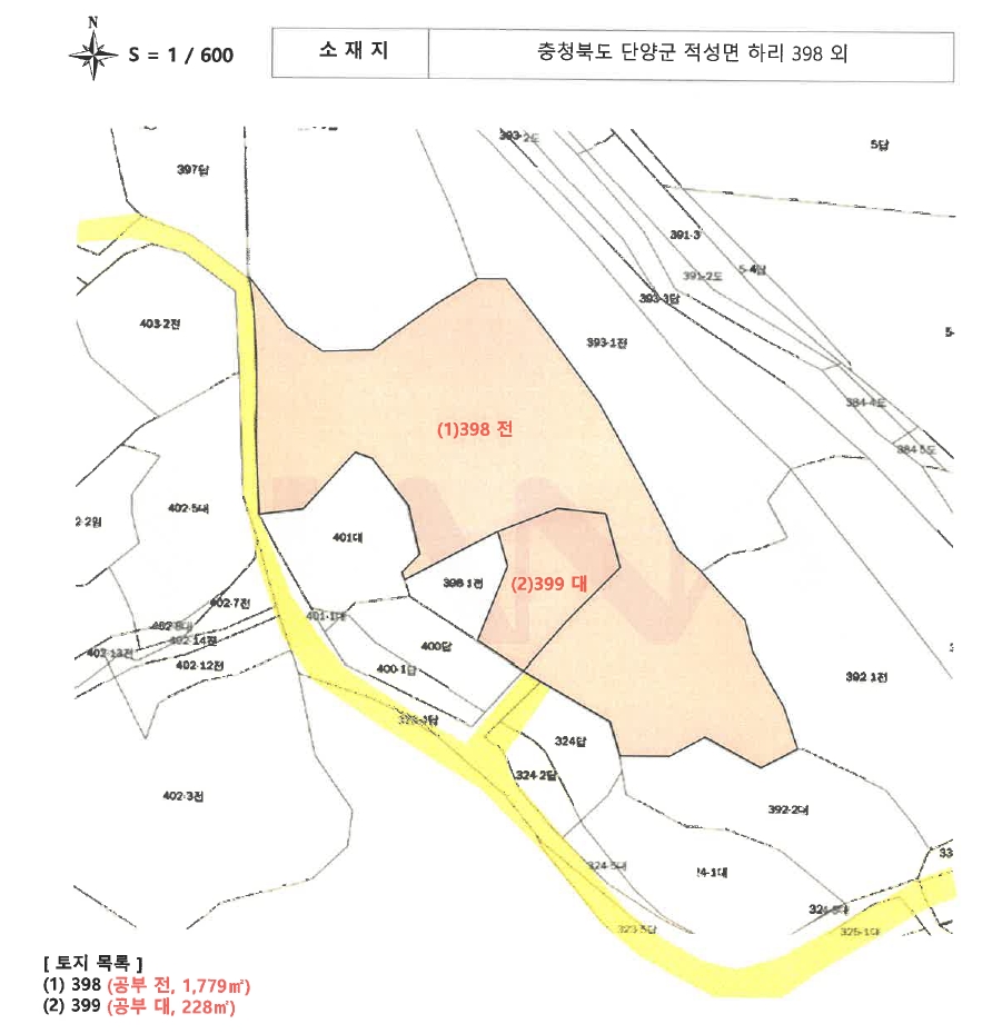 충청북도 단양군 적성면 하리 398 전 경매 사진 43