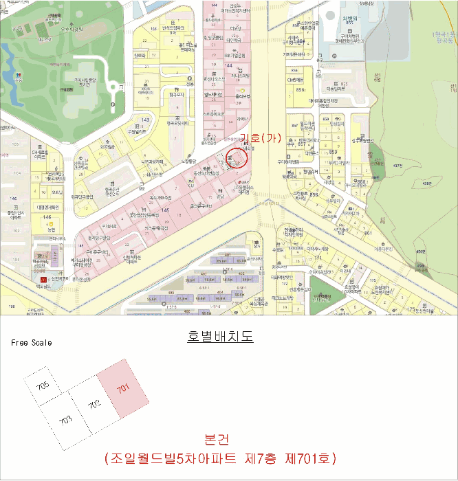 경상북도 구미시 형곡동 145-10 조일월드빌5차아파트 7층701호 아파트 경매 사진 6