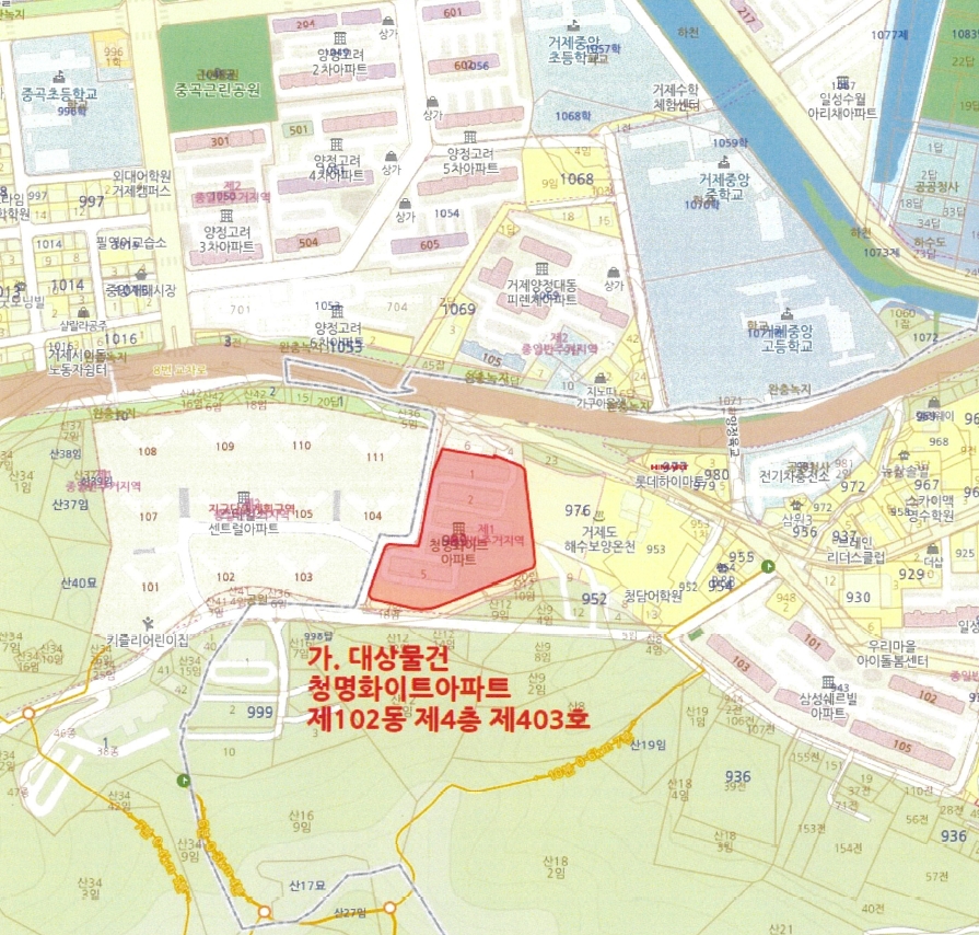경상남도 거제시 양정동 989-5 청명화이트아파트 102동 4층403호 다세대(빌라) 경매 사진 19