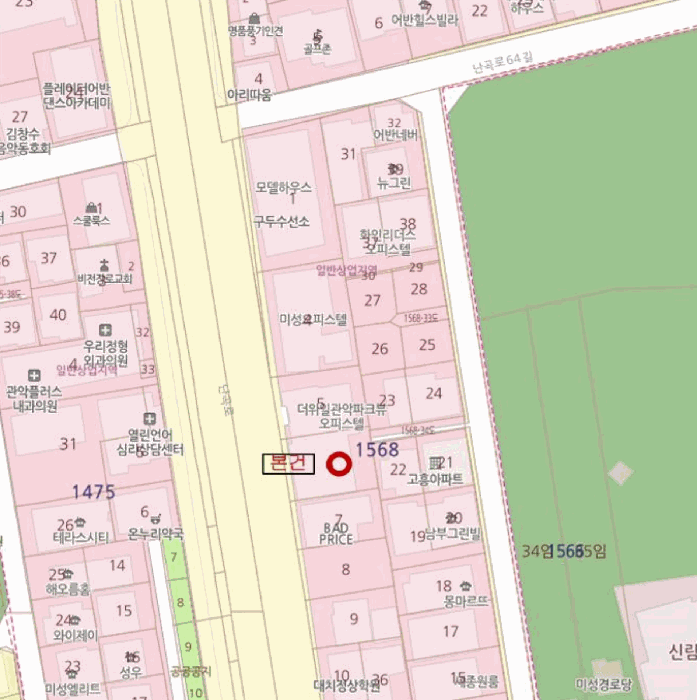서울특별시 관악구 신림동 1568-5 더위일관악파크뷰 7층702호 외 1필지 오피스텔(주거) 경매 사진 12