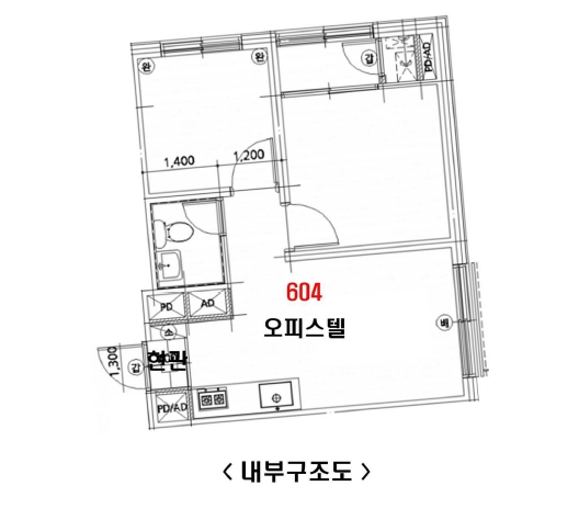 서울특별시 강서구 화곡동 904-3 화곡팰리스 제6층 제604호 외 1필지 오피스텔(주거) 경매 사진 8