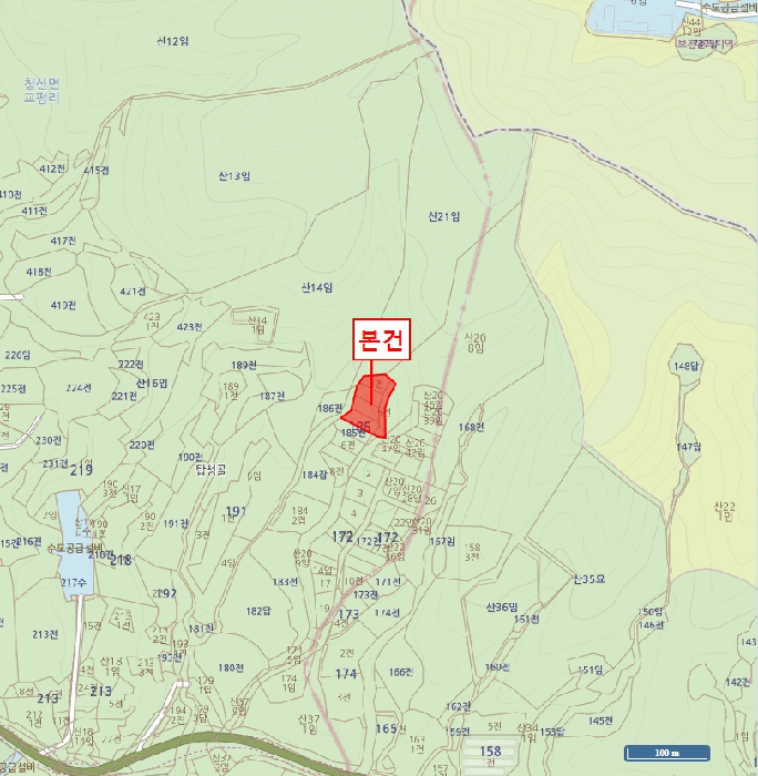 충청북도 옥천군 청산면 교평리 185-1 외 4필지 전 경매 사진 14
