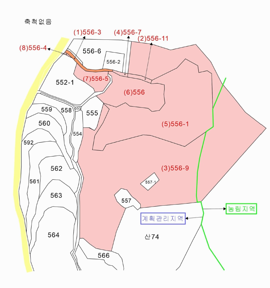 충청남도 금산군 군북면 보광리 556-3 외 7필지 도로 경매 사진 65
