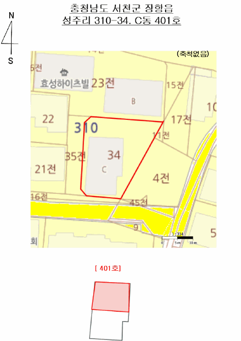 충청남도 서천군 장항읍 성주리 310-34 4층401호 다세대(빌라) 경매 사진 22