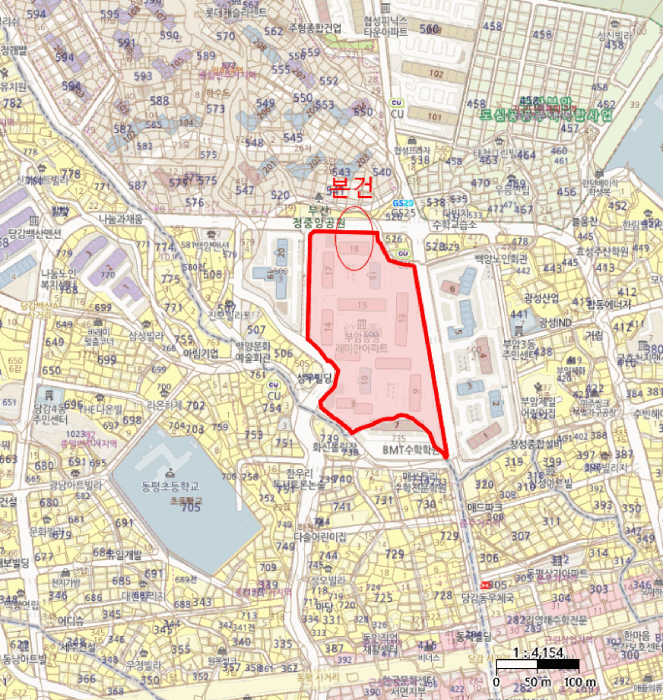 부산광역시 부산진구 부암동 500 화승삼성아파트 18동 1층102호 외 4필지 아파트 경매 사진 10