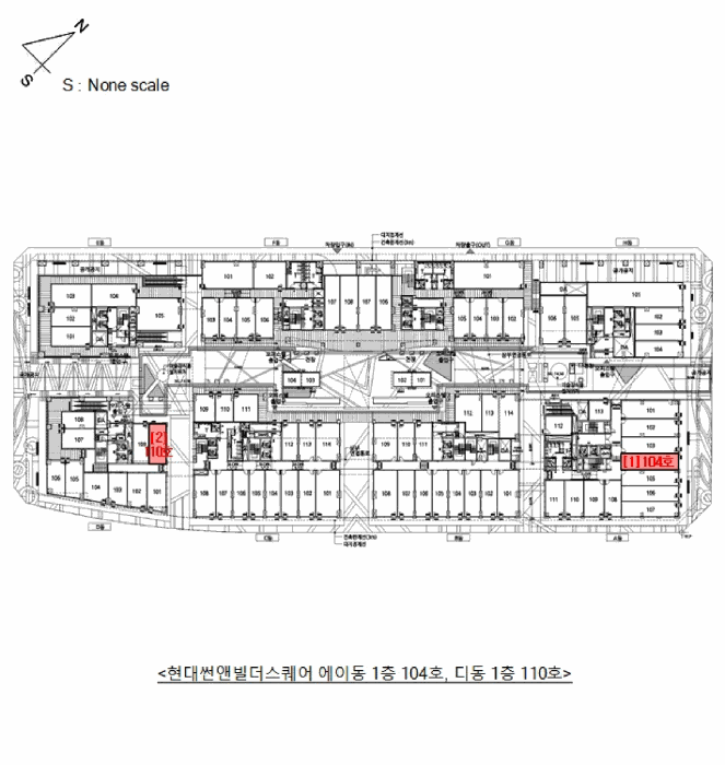 경상남도 창원시 의창구 사림동 161-1 현대썬앤빌더스퀘어 에이동 1층104호 근린상가 경매 사진 11