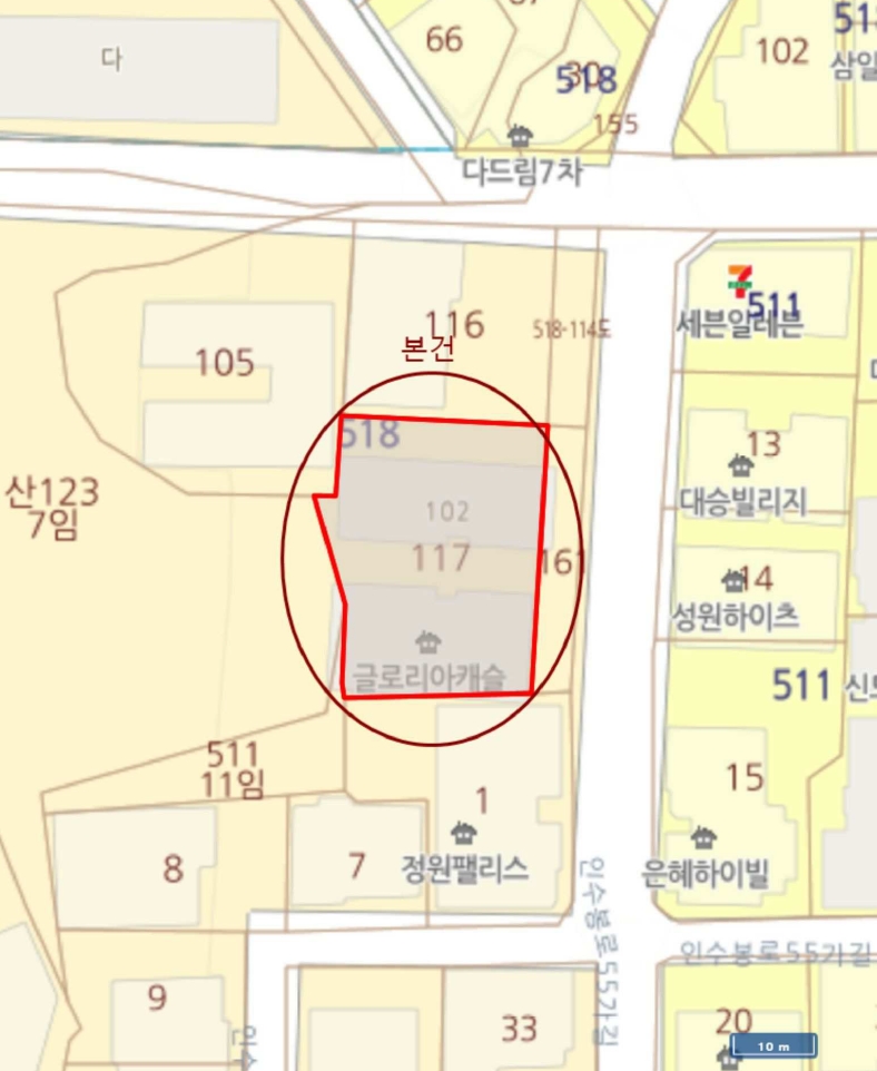 서울특별시 강북구 수유동 518-117 글로리아캐슬 101동 4층401호 외 1필지 도시형생활주택 경매 사진 15