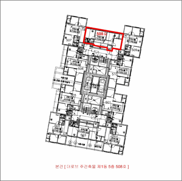 경기도 부천시 원미구 원미동 4-10 더로브주건축물제1동 5층508호 오피스텔(주거) 경매 사진 11