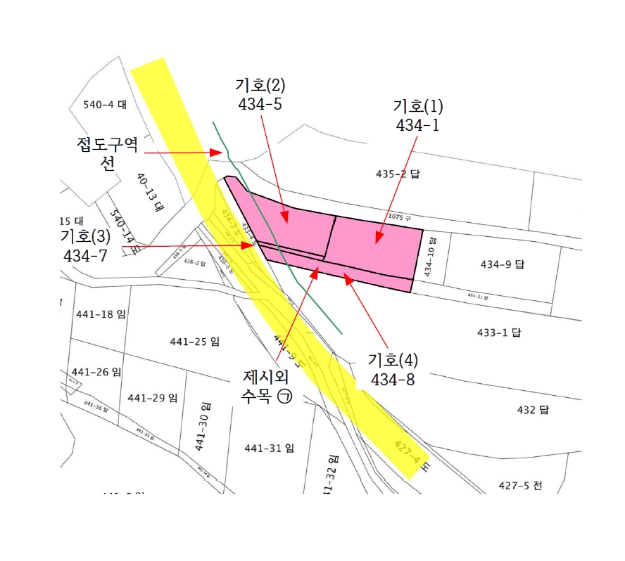 충청남도 당진시 석문면 교로리 434-1 외 3필지 대지 경매 사진 23