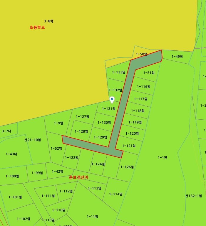 충청남도 당진시 합덕읍 운산리 1-49 외 2필지 학교용지 경매 사진 10