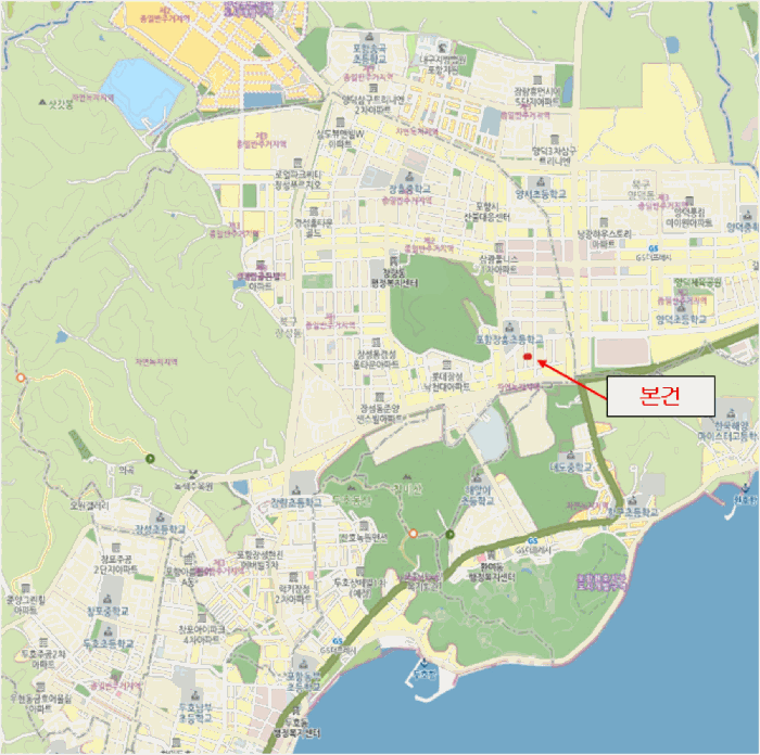 경상북도 포항시 북구 장성동 1439-19 대지 경매 사진 14