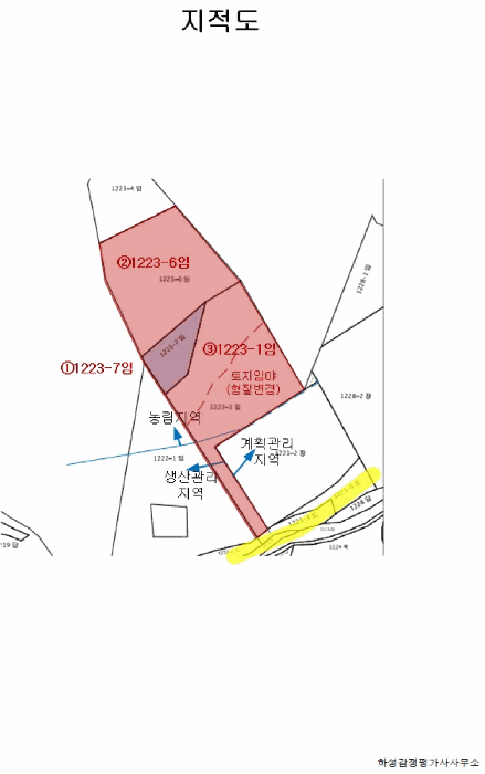 울산광역시 울주군 삼동면 하잠리 1223-7 외 2필지 임야 경매 사진 10