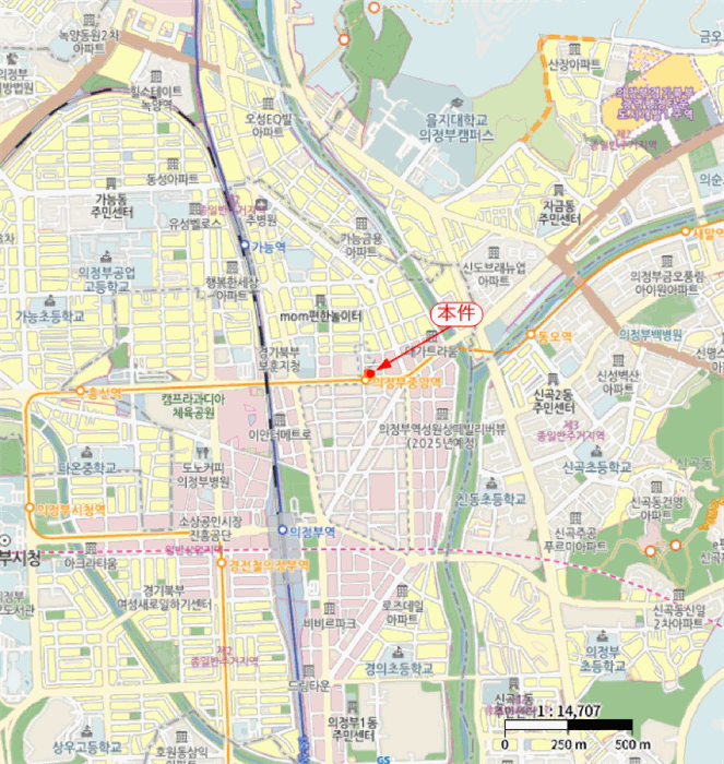 경기도 의정부시 의정부동 214-76 혜성루첸리 4층 402호 외 2필지 오피스텔(주거) 경매 사진 11