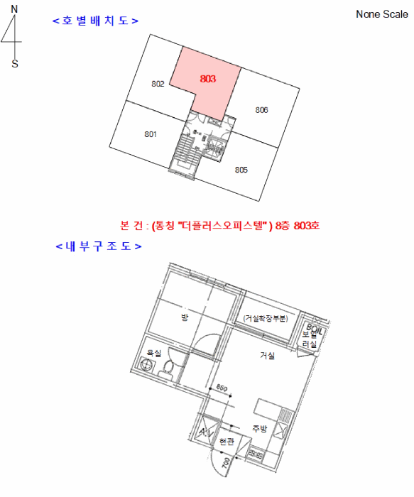 경기도 남양주시 금곡동 404-151 주건축물 1동 8층803호 외 4필지 오피스텔(주거) 경매 사진 10