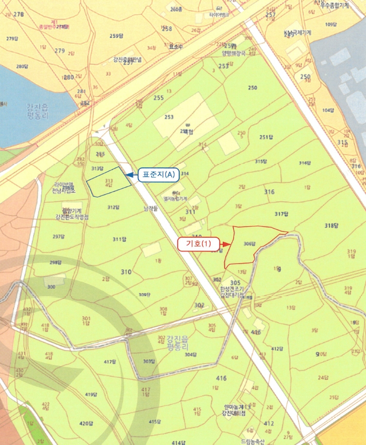 전라남도 강진군 강진읍 평동리 306 답 경매 사진 15